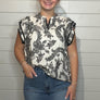 Gwen Ruffle Sleeve Top