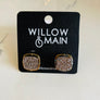 Druzy Stone Stud Earrings