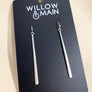 Hammered Long Bar Earrings