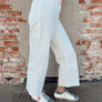 Vervet Olivia Wide Leg Cropped Jeans - White