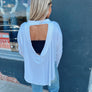 River Open back Knit Top