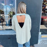 River Open back Knit Top