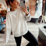 Aubrey Raw Edge Sweatshirt