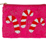 Christmas Seed Beaded Coin Purse