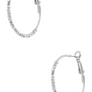 Metal Bead Hoop Earrings
