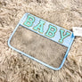Chenille Letter Pouch