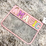 Chenille Letter Pouch