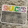Chenille Letter Pouch