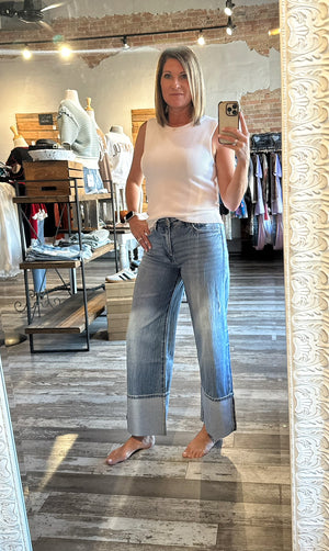 Vervet Olivia Cuffed Jeans