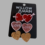 Acrylic Valentines Earrings
