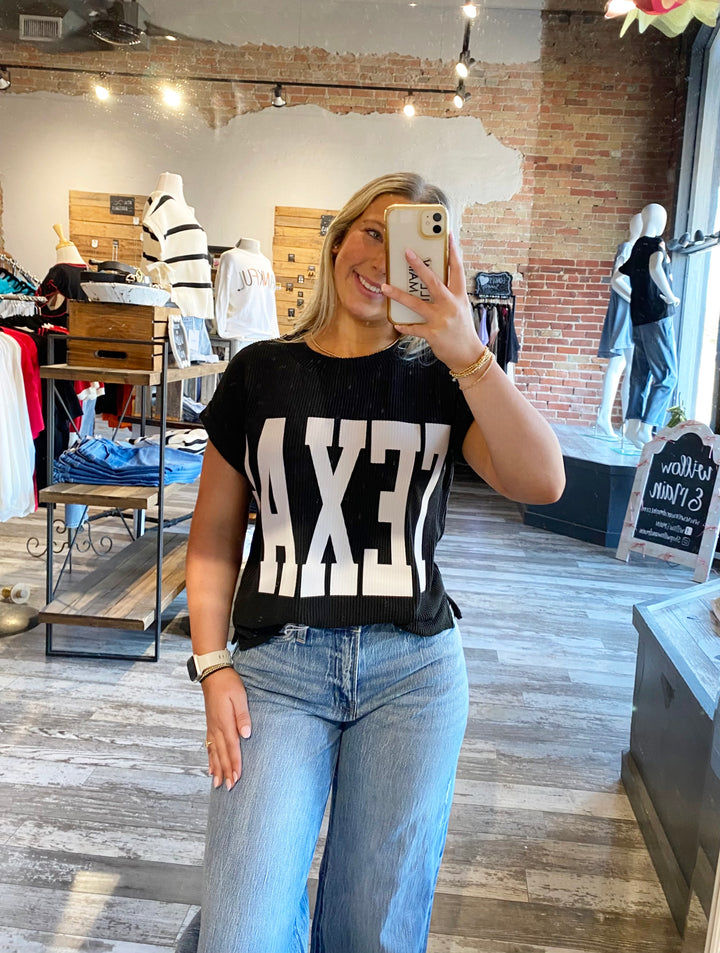 "TEXAS" Knit Top
