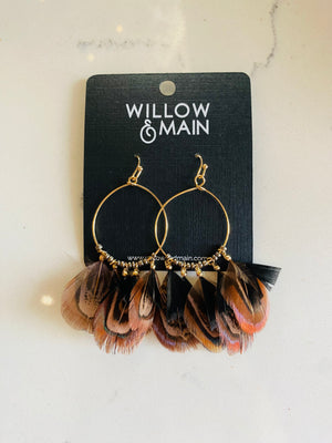 Feather Tassel Earrings