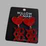 Acrylic Valentines Earrings