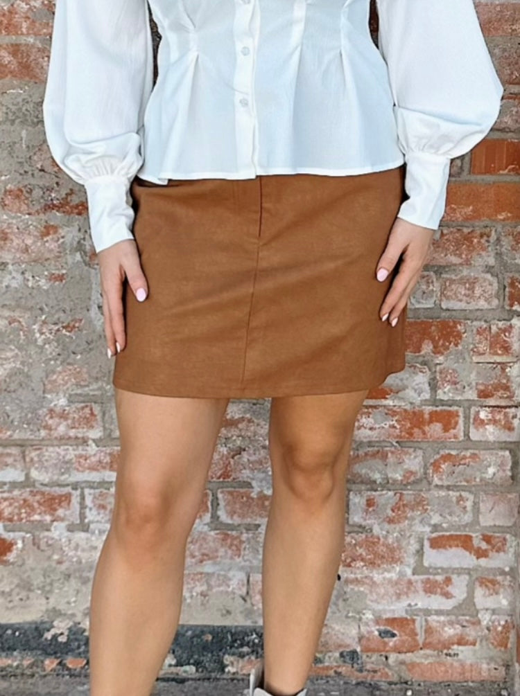 Tyler Faux Leather Mini Skirt