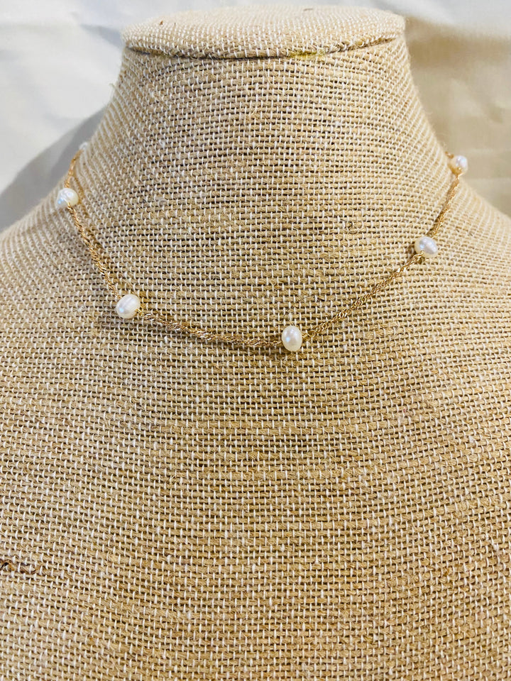 Freshwater Pearl Beaded Necklace