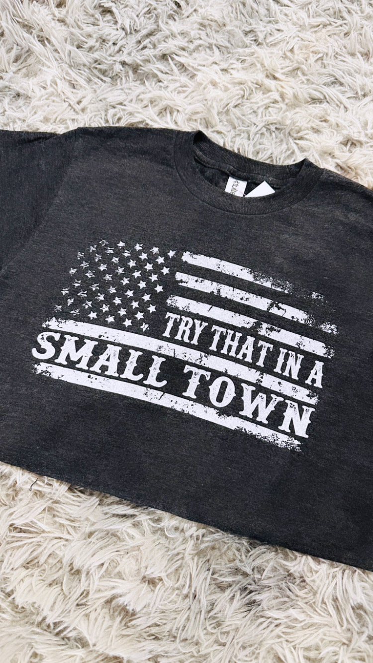Flag Small Town Tee
