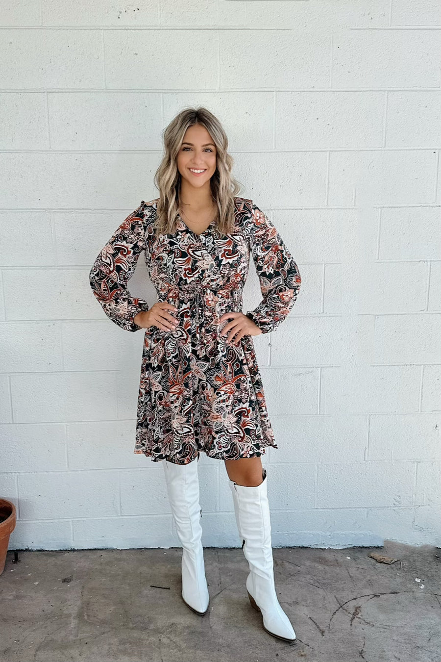 Mykelty Floral Dress