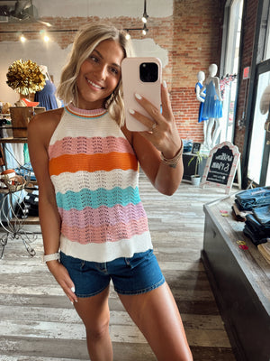 Monica Striped Tank Top