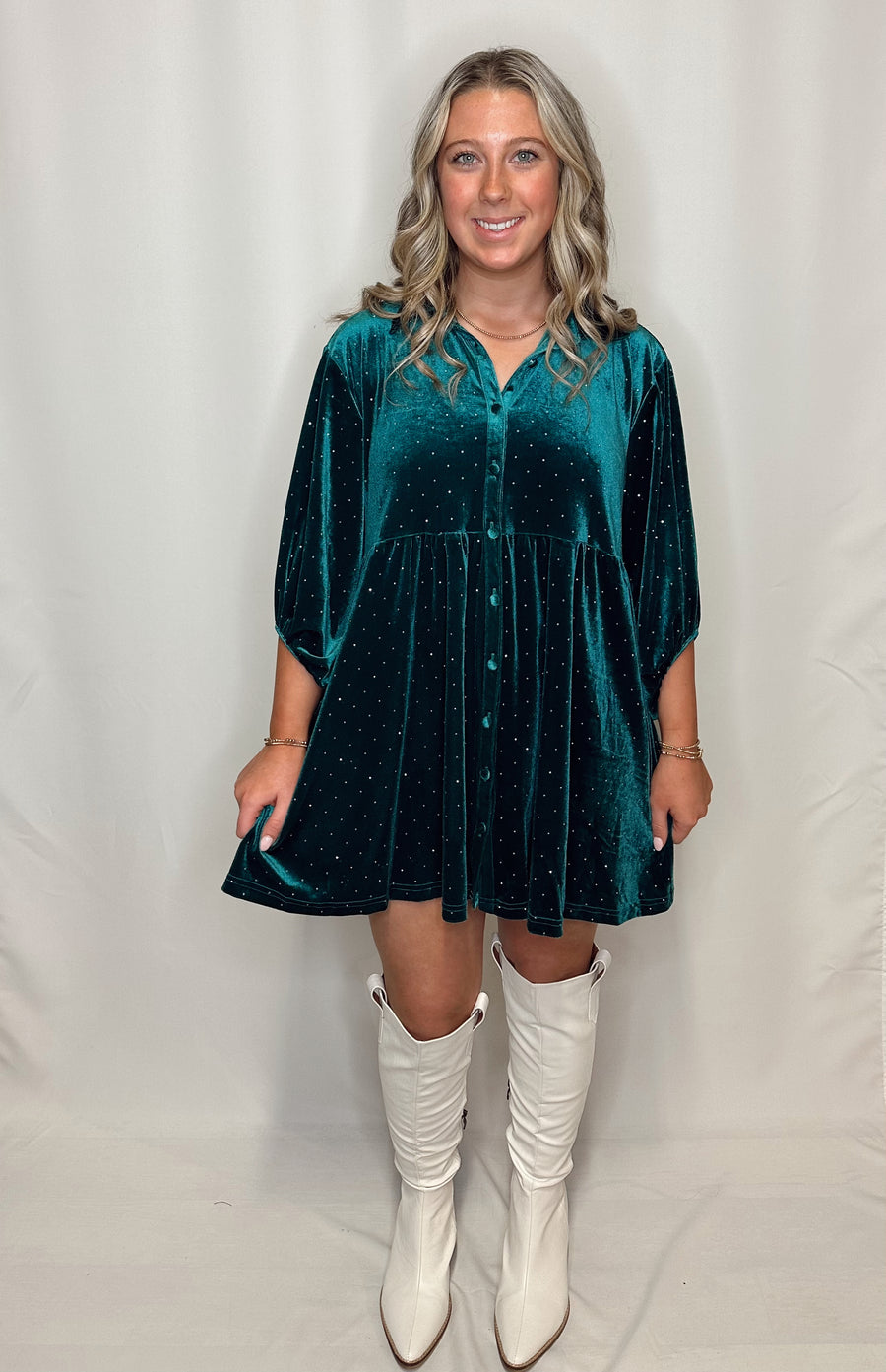Claire Velvet Tunic Dress Small Claire Velvet Tunic Dress Small
