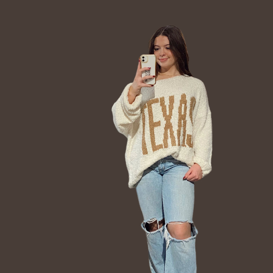 'Texas' Boatneck Sweater