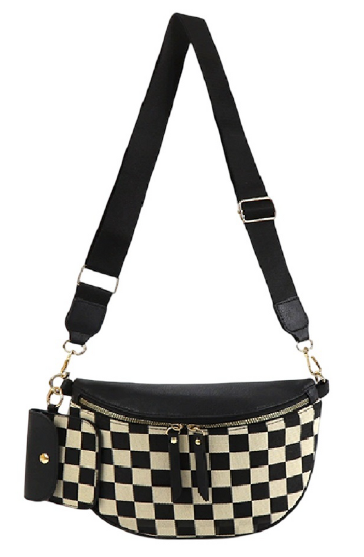 Jaide Checkered Crossbody