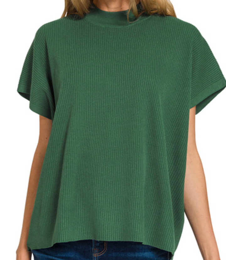 Cat Ribbed Sweater Top
