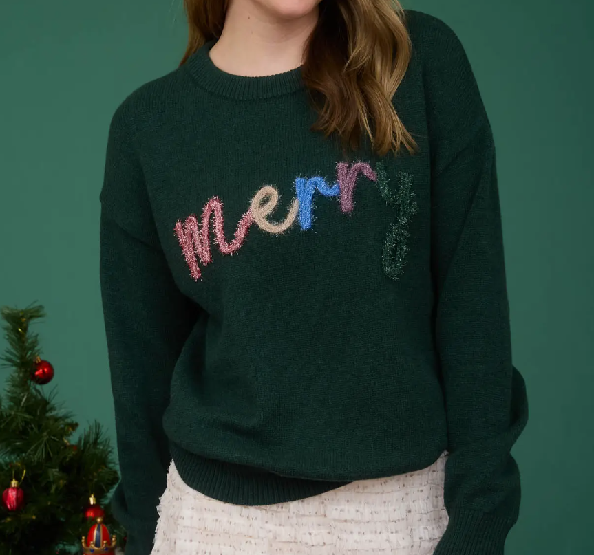 Merry Tinsel Sweater