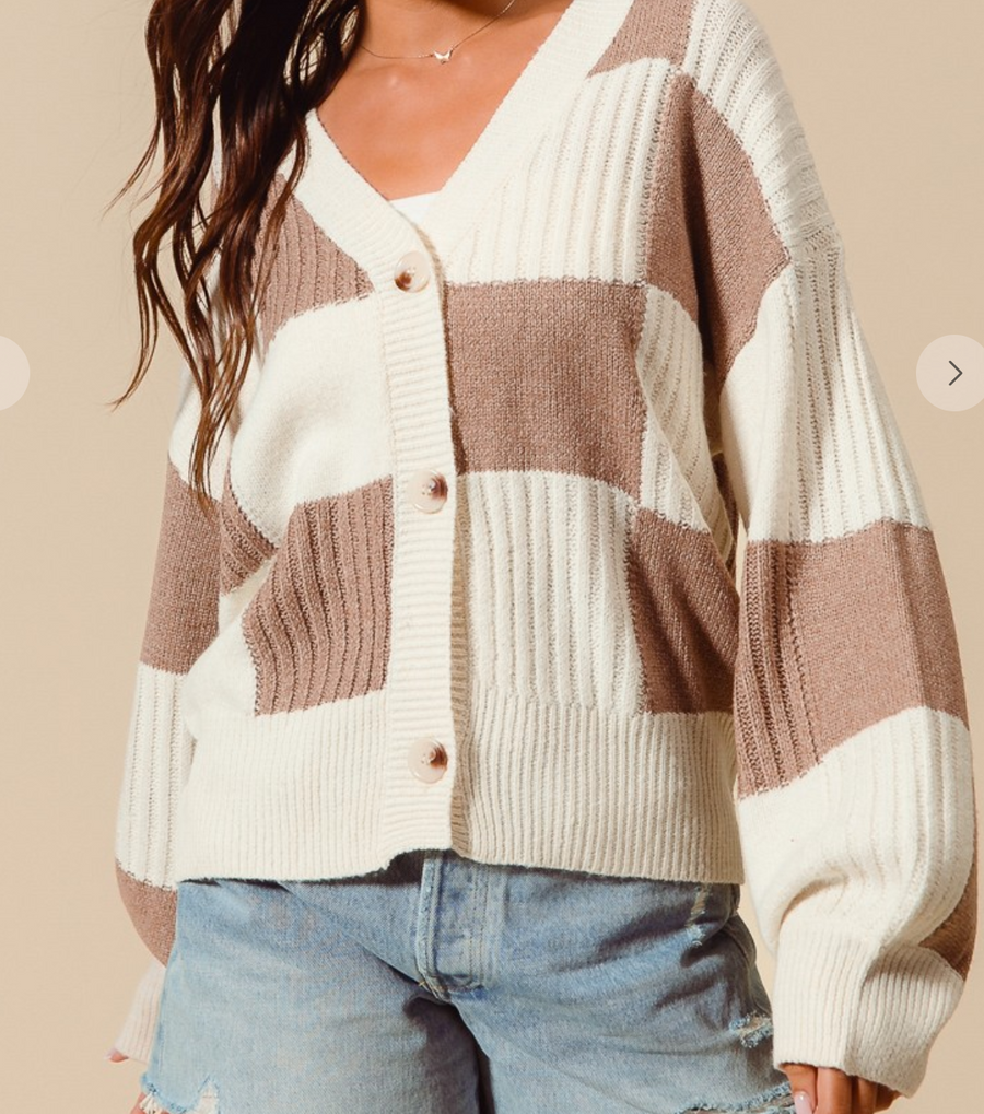 Devin Checkered Sweater