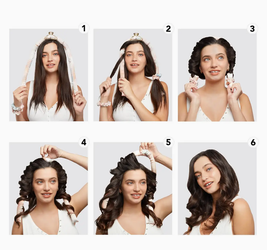 Satin Heatless Curling Set