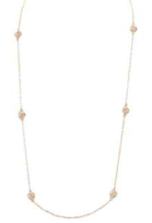 Metal Knot Long Necklace