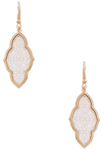 Matte Metal Fleur Earrings