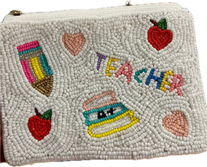 Teacher Seeded Coin Purse