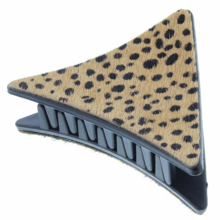 Triangle Leopard Hair Clip
