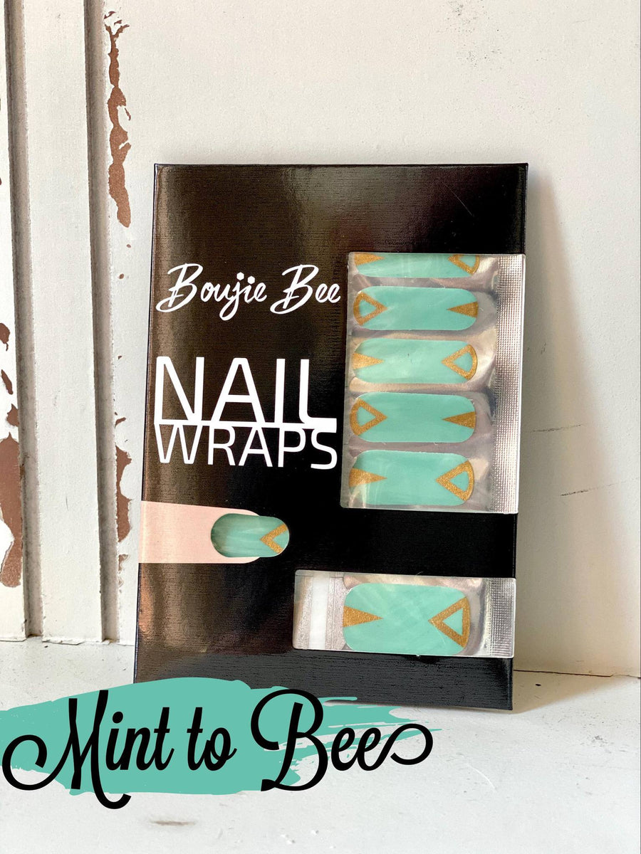 Boujie Nail Wrap - Mint to Bee